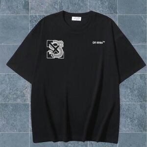Off-White Black Tee with Iconic Logo